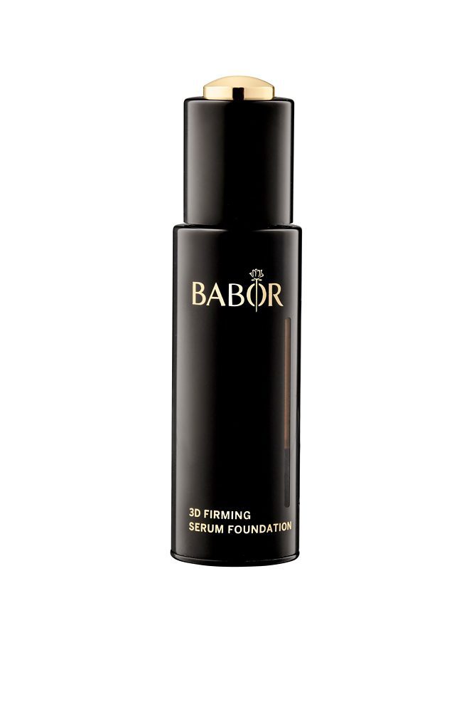 Base de maquillaje líquida BABOR 3D Firming con hidratación y efecto antiarrugas en tono almond para piel madura y sensible.