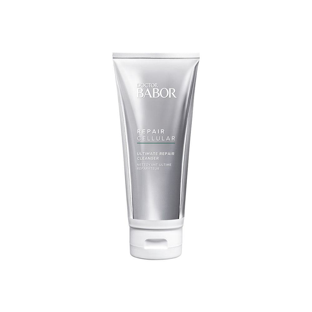Crema limpiadora facial BABOR Ultimate Repair Cleanser con jalea real y extractos botánicos para limpieza y regeneración profunda de la piel.