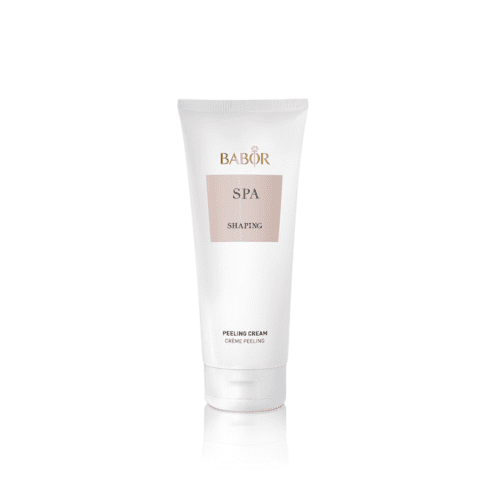 Exfoliante corporal natural BABOR con crema suave y peeling delicado, aroma cítrico y piel radiante.