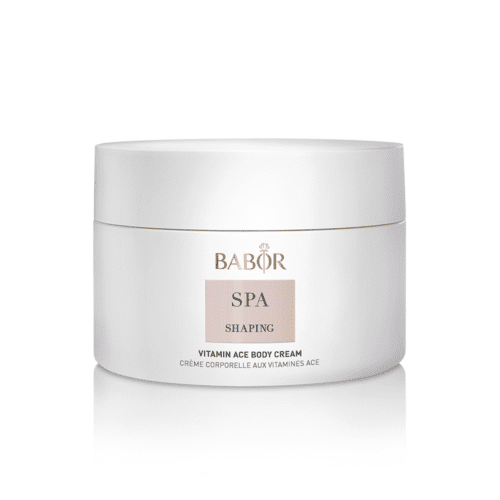 Crema reafirmante corporal BABOR con vitamina C y E, ideal para el cuidado de la piel madura, hidratación profunda y firmeza visible.