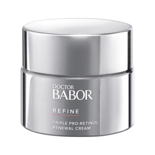 Crema antiarrugas BABOR con retinol 4.2%, hidratante para la cara, ideal para piel madura. Producto dermatológico para cuidado de la piel y renovación facial.