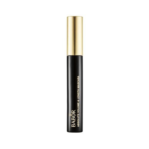 Máscara para pestañas BABOR Absolute Volume Black que ofrece volumen intenso y efecto pestañas postizas.
