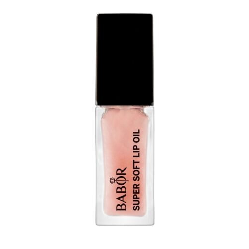 Aceite de labios BABOR Super Soft Pearl Pink con brillo intenso y acabado nutritivo para labios sedosos