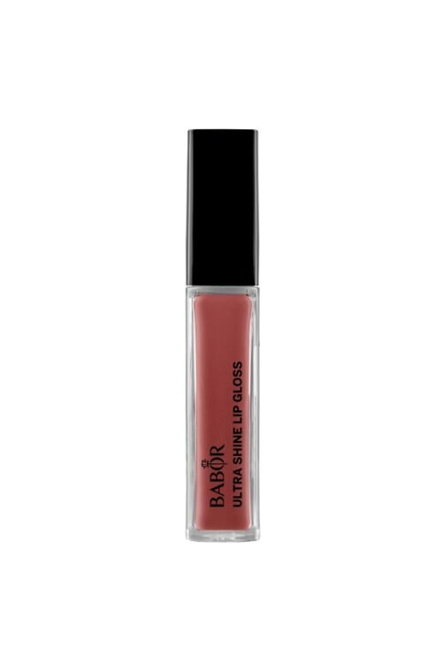Gloss labial voluminizador BABOR Nude Rose con brillo intenso, efecto volumen 3D y aceites hidratantes para labios suaves y llenos Gloss Labial BABOR Ultra Shine Lip Gloss 06 nude rose – Volumen, hidratación y brillo duradero